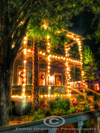 Beautiful lighted house