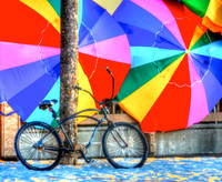 Umbrella and Bike