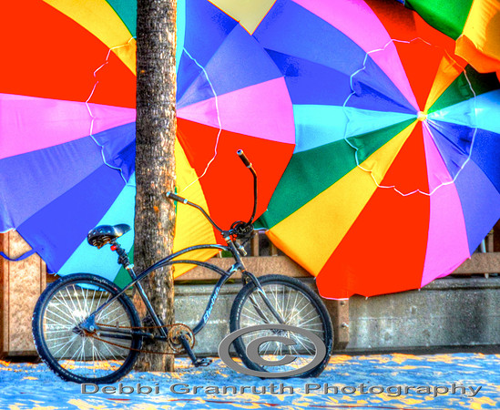 Umbrella and Bike