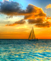 Sailboat on the water